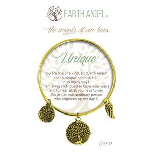 Earth Angel Bracelet - Unique Design, Antique Brass